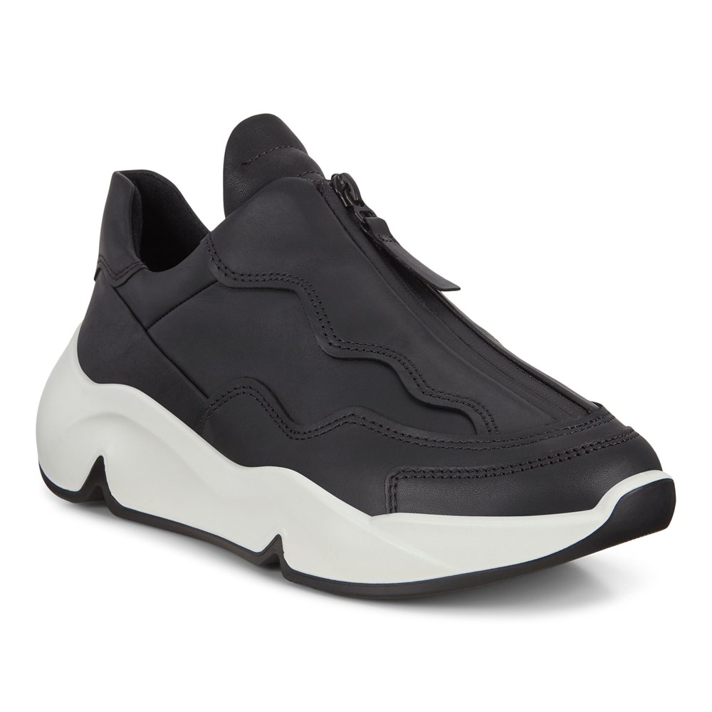 Tenis Mujer - ECCO Chunky Zippered - Negros - GKU231608